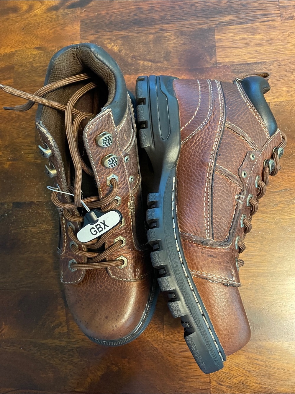 GBX Tundra Leather Work Boot, Men’s 8.5,M, Brown